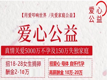 石棉捐卵助孕生子 爱心志愿者招募